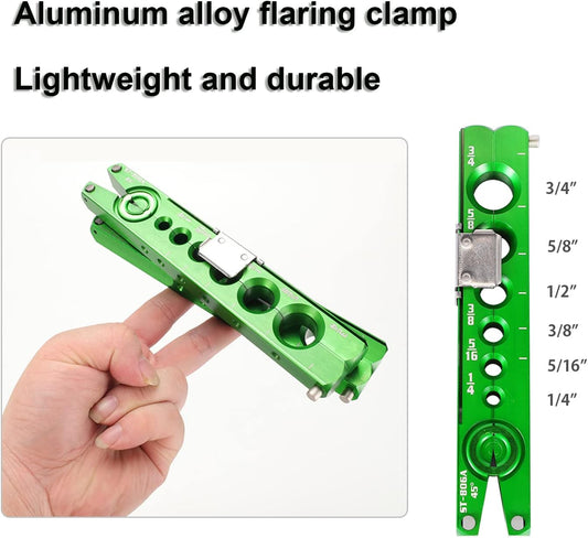 Bonvoisin Flaring Tool 1/4”-3/4” HVAC Single Flare Tool 45° Eccentric Tube Flaring Tool with Clutch Limit Piece for Copper Aluminum Tubing (one piece)