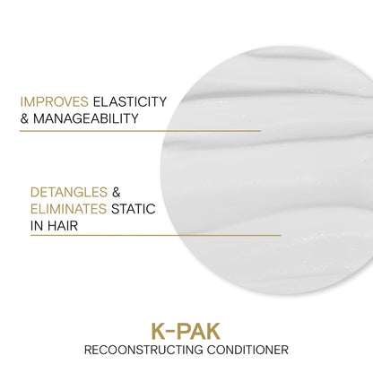 Joico K-PAK Daily Reconstructing Conditioner | For Damaged Hair | Restore Shine | Smooth & Detangle | Eliminate Static | With Keratin & Guajava Fruit Extract