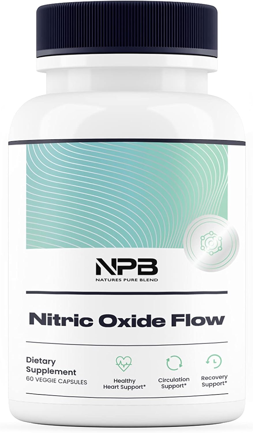 Nature's Pure Blend Nitric Oxide Supplement L-Arginine - Blood Pressure Support Capsule - 1500MG - Nitric Oxide Booster - Amino Energy - Preworkout for Men, Muscle Growth