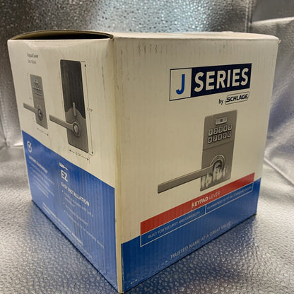 Schlage Keypad Lever Gatlin Trim/J-Series JFE105-GAT Satin Nickel #240b