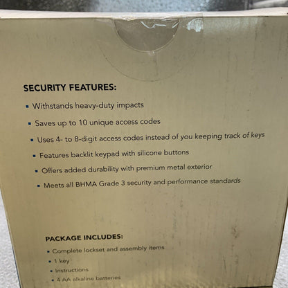 Schlage Keypad Lever Gatlin Trim/J-Series JFE105-GAT Satin Nickel #240b