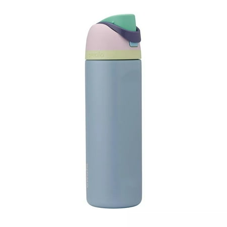 Owala FreeSip Insulated Stainless Steel Water Bottle with Straw for Sports and Travel, BPA-Free Sports Water Bottle, 24 oz, Lilac Purple
