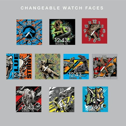 Universal Jurassic World iTime Unisex Child Interactive Smart Watch with Silicone Strap (JRW4062)