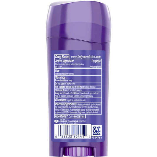 Lady Speed Stick Invisible Dry, Shower Fresh, 2.3 Ounces each (Pack of 4)