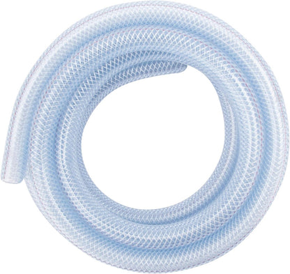 LDR Industries 516 B1210 Clear Braided Nylon Poly Tubing Flexible Non-Toxic, 1/2" Inner Diameter x 3/4" Outer Diameter,10 Feet Length