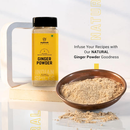 Mykook Spices Ginger Powder 5.29 Oz – Ground Ginger for Cooking, Baking, and Ginger Tea Powder Preparation (Ginger Powder)