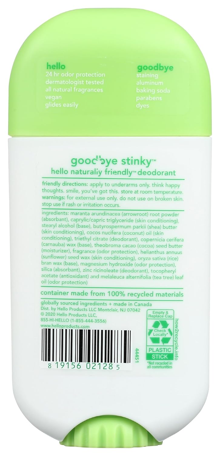 Hello, Deodorant Fresh Citrus, 2.6 Ounce