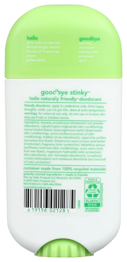 Hello, Deodorant Fresh Citrus, 2.6 Ounce