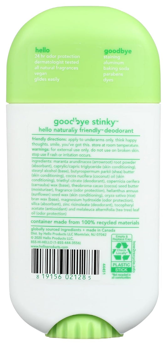 Hello, Deodorant Fresh Citrus, 2.6 Ounce