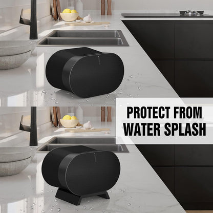 HeyMoonTong Acrylic Stand for Sonos ERA 300 (Black) - Protective Desktop Mount for Wireless Speaker