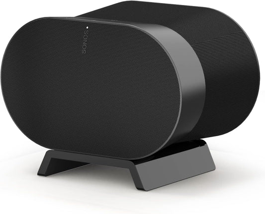 HeyMoonTong Acrylic Stand for Sonos ERA 300 (Black) - Protective Desktop Mount for Wireless Speaker