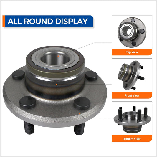Front 513224 Wheel Hub & Bearing Assembly RWD Compatible with 2005-2011 Chrysler 300, 2005-2008 Dodge Magnum, 2006-2010 Charger, 2008-2010 Challenger