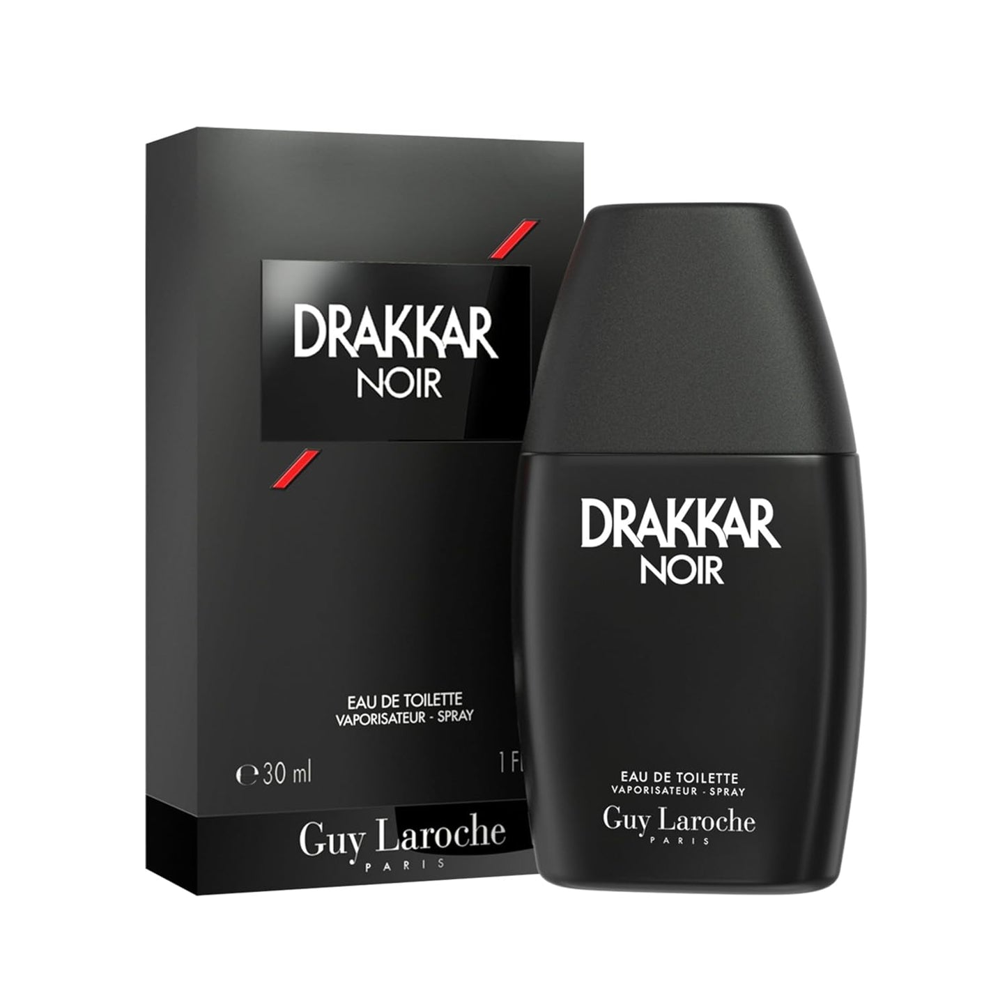 Guy Laroche Drakkar Noir Iconic Designer Fragrance - Intense & Powerful Eau de Toilette - Fougere Blend & Aromatic Spices - Long Lasting Mens Cologne - Day and Evening Scent