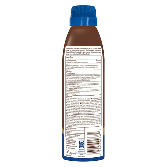 Banana Boat Sunscreen Ultra Mist Protective Dry Oil Broad Spectrum Sun Care Sunscreen Spray - SPF 25, 6 Ounce