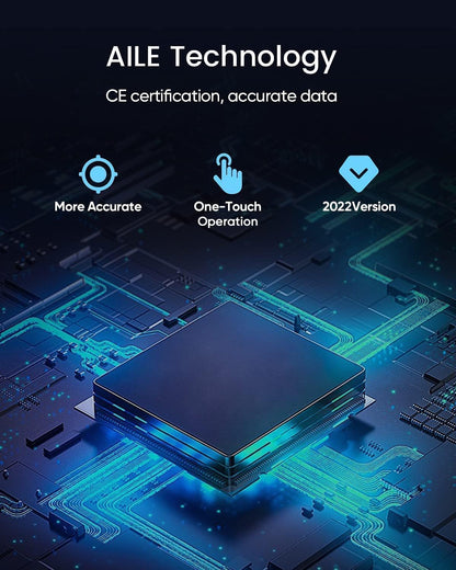 Blood Pressure Monitor,AILE Blood Pressure Machine Upper Arm Large Cuff(8.7"-16.5" Adjustable),Automatic high Blood Pressure Cuff for Home use (Black)