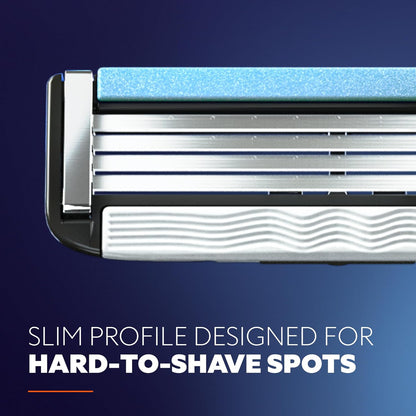 Dollar Shave Club | 4 Blade Razor Refills (8 Pack) | Swift Rinse Blades for Longer and Thicker Hair