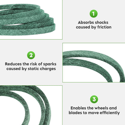 5/8" x 112 1/2" Lawn Mower Deck Belt Fits for Cub Cadet 754-3055A 954-3055A Husqvarna 522999901, Fits for 2000 Series with 38" 42" Deck RZ4219 RZ4619 RZ4620 RZ5422 RZ4219BF