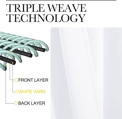 NICETOWN Window Treatment Curtain Set - 50% Light Reducing Drapes for Living Room, Curtain Panels for Patio Door (2 Panels, 42 inches x 84 inches, Pure White)