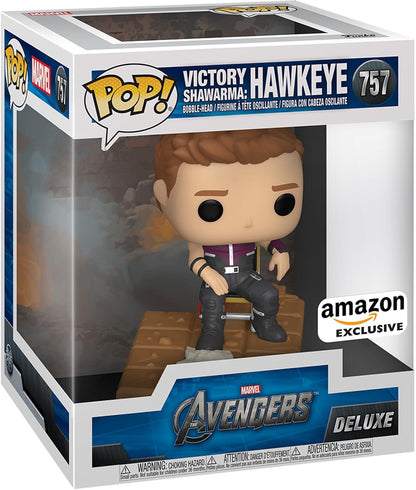 Funko Pop! Deluxe Marvel: Avengers Victory Shawarma Series - Hawkeye, Amazon Exclusive, Figure 3 of 6
