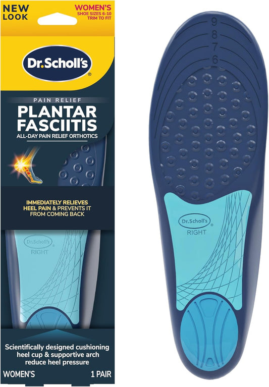 Dr. Scholl’s® Plantar Fasciitis Pain Relief Orthotic Insoles, Immediately Relieves Pain & PLANTAR FASCIITIS PAIN PATCHES with Hydrogel Flexible Technology, 8 Ct