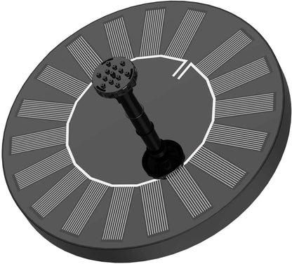 AISITIN 2.5W Solar Fountain Pump 2025, 6.7" Solar Fountain Pump for Bird Bath with 6 Nozzles, Solar Powered Water Fountain Pump for Garden, Ponds, Pool, Fish Tank, Aquarium and Outdoor