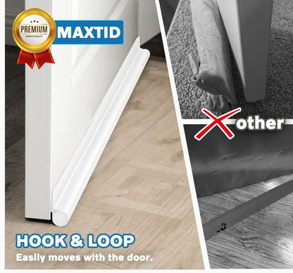 MAXTID Easy to Install Door Draft Stopper 32 Inch Door-Thresholds Under Door Seal Crack Sealer Door Bottom Seal Insulation Gap Blocker - Interior Front Door Sweep, Soundproof