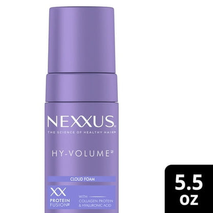 Nexxus HY-VOLUME Volumizing Cloud Foam with Collagen Protein & Hyaluronic Acid, 5.5 oz Spray