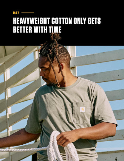 Carhartt Men's Loose Fit Heavyweight Short-Sleeve Pocket T-Shirt (Also Available in Big & Tall)