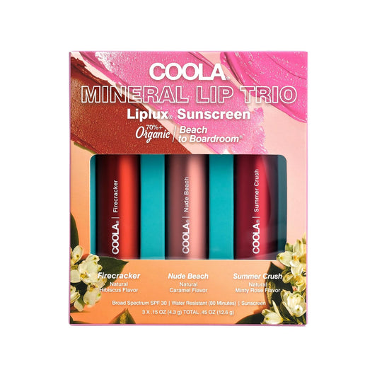 COOLA Organic Tinted Lip Balm & Mineral Sunscreen with SPF 30, Dermatologist Tested Lip Care for Daily Protection, Vegan, 0.15 Oz