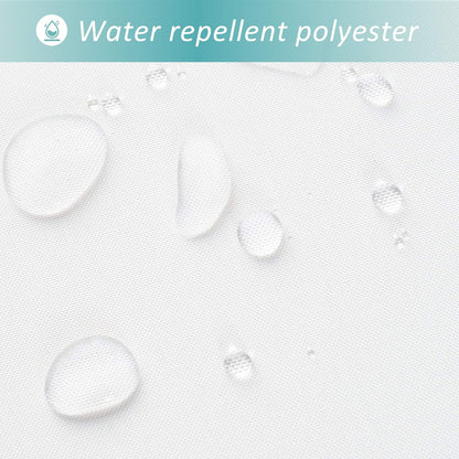 Mrs Awesome Extra-Long Fabric Shower Curtain or Liner with 9 Mesh Pocket, 71 x 84 inch, Water Repellent, Odorless, Washable and Rust Proof Grommets