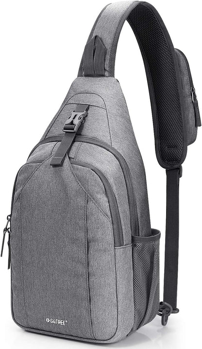 G4Free Sling Bag RFID Blocking Sling Backpack Crossbody Chest Bag Daypack for Hiking Travel