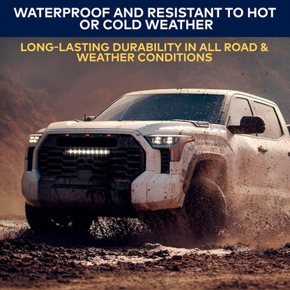 Bullet Antena for Toyota Tundra (2007-2020) – Highly Durable Premium Truck Antenna 5.45 Inch – Car Wash-Proof Radio Antenna for FM AM – Black, 50 Caliber Design – Toyota Tundra Accessories