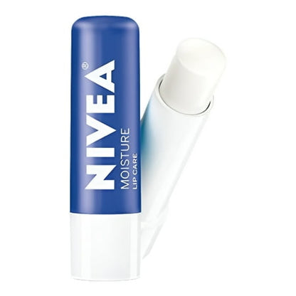 NIVEA Moisture Lip Care, Unisex Intensively Moisturizing Balm, 0.17 oz, Pack Of 4