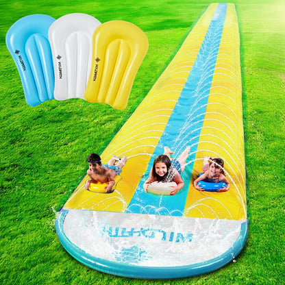 32.5FT Slip and Slide for Kids and Adult, Inflatable Water Slide for Backyard Outdoor with Sprinkler, Blow up Watersilde Summer Toy
