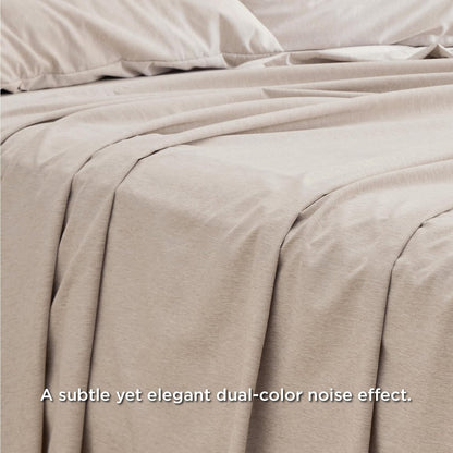 Bedsure Twin Sheets Set - 3 Pieces, Soft & Cooling Twin Sheets, Luxury Cationic Dyed, Deep Pockets & Easy-Fit, Breathable & Wrinkle Free, Warm Taupe