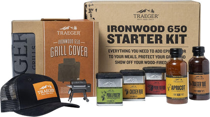 Traeger Grills BAC660 Ironwood 650 Holiday Bundle, Multicolor