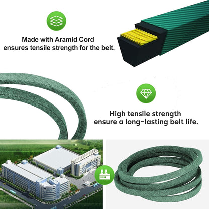 5/8" x 112 1/2" Lawn Mower Deck Belt Fits for Cub Cadet 754-3055A 954-3055A Husqvarna 522999901, Fits for 2000 Series with 38" 42" Deck RZ4219 RZ4619 RZ4620 RZ5422 RZ4219BF
