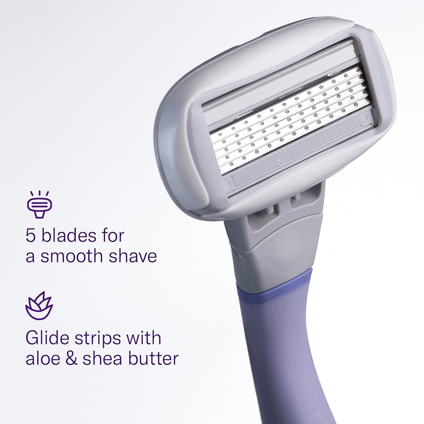 FLAMINGO Women's Razor 5-Blade Refills - Razors for Women - 10ct