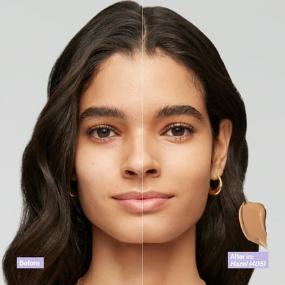 Revlon Illuminance Skin-Caring Liquid Foundation Makeup, Medium Coverage, 401 Light Coffee, 1 fl oz