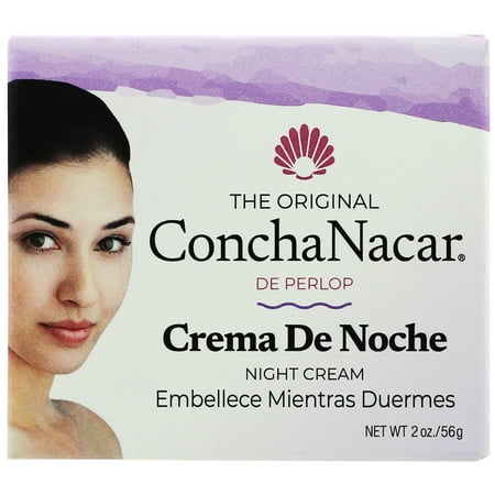 Perlop Concha Nacar Night Face Cream, Anti- Aging, 2 oz