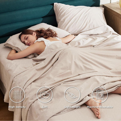 Bedsure Twin Sheets Set - 3 Pieces, Soft & Cooling Twin Sheets, Luxury Cationic Dyed, Deep Pockets & Easy-Fit, Breathable & Wrinkle Free, Warm Taupe