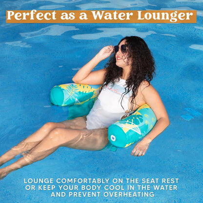 SLOOSH Pool Floats Noodle Chair,3 Packs Inflatable Pool Noodle Sling Floatie, Swimming Party Floating Chair Floats for Adult Summer Water Beach