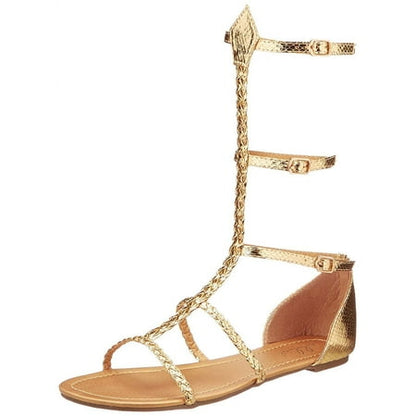 Ellie Shoes Cairo Gladiator Women's Costume Sandals, Gold: Size 6 Female