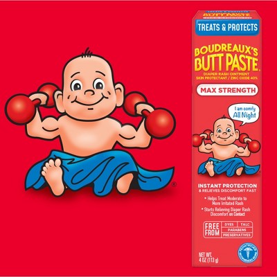 Boudreaux's BP Butt Paste Maximum Strength Diaper Rash Ointment - 4oz