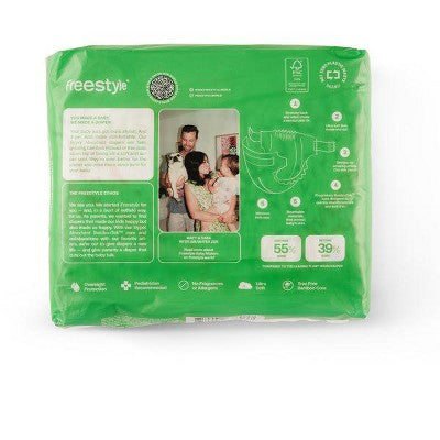 Freestyle Hyper Absorbent Diapers Size 4 - Case of 6 packs of 24 ct