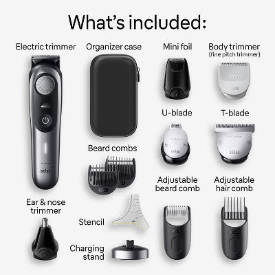 Braun Series 9 9440 All-In-One Style Kit 13-in-1 Grooming Kit with Beard Trimmer - 13ct