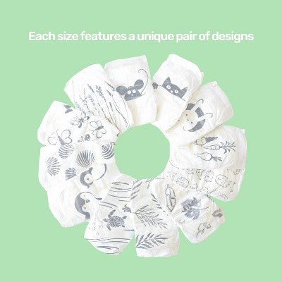 Parasol Clear+Dry Natural Disposable Diapers - Size 2 - 80ct