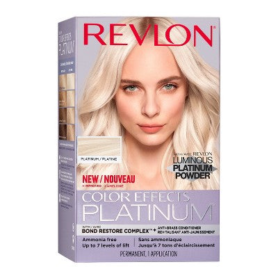Revlon Color Effects Platinum Blonde Hair Lightening Bleach Kit Up to 7 Levels Lift - 060 Platinum - 4.95 fl oz
