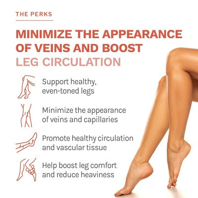 Reserveage Beautiful Legs - Skin Care Supplement for Smooth, Healthy Veins, Helps Reduce Spider Veins, Vegan, 30 capsules (30 servings)