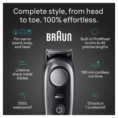 Braun Series 9 9440 All-In-One Style Kit 13-in-1 Grooming Kit with Beard Trimmer - 13ct
